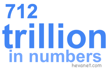 712 trillion in numbers