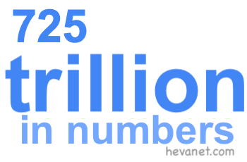 725 trillion in numbers