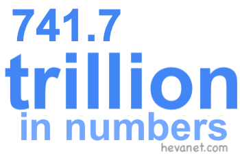 741.7 trillion in numbers 741.7 trillion in numbers
