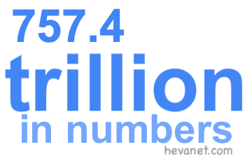757.4 trillion in numbers