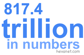 817.4 trillion in numbers 817.4 trillion in numbers