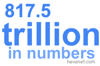 817.5 trillion in numbers 817.5 trillion in numbers