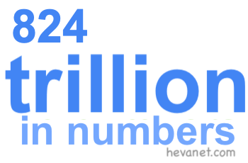 824 trillion in numbers 824 trillion in numbers