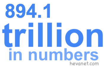894.1 trillion in numbers