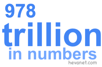 978 trillion in numbers 978 trillion in numbers