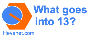 What goes into 13