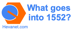 What goes into 1552