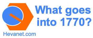 What goes into 1770