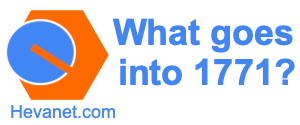 What goes into 1771