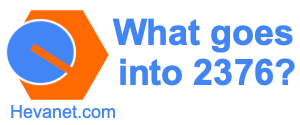 What goes into 2376