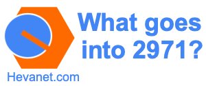 What goes into 2971