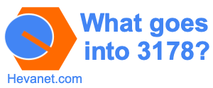 What goes into 3178