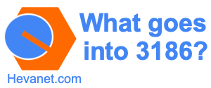 What goes into 3186