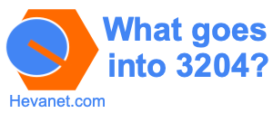 What goes into 3204