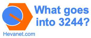 What goes into 3244