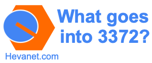 What goes into 3372