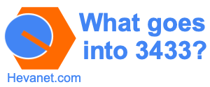 What goes into 3433