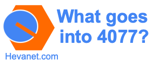 What goes into 4077