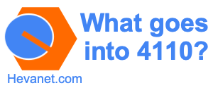 What goes into 4110