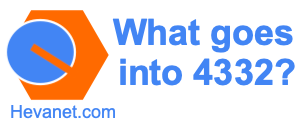 What goes into 4332