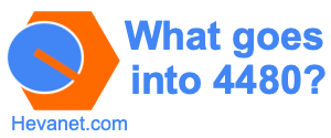 What goes into 4480
