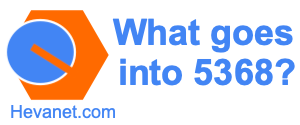 What goes into 5368