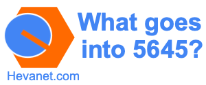 What goes into 5645