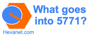 What goes into 5771