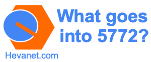 What goes into 5772