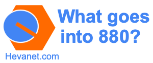 What goes into 880