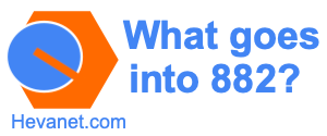 What goes into 882