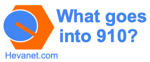 What goes into 910